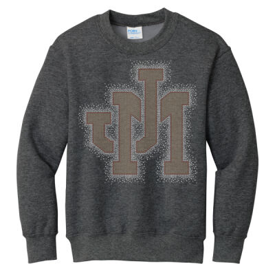 JM with OPTIONAL Sleeve - Youth Core Fleece Crewneck Sweatshirt Thumbnail