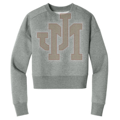 JM with OPTIONAL Sleeve - Women's Perfect Weight ® Fleece Cropped Crew Thumbnail