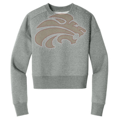 Mascot with Optional Sleeve - Women's Perfect Weight ® Fleece Cropped Crew Thumbnail