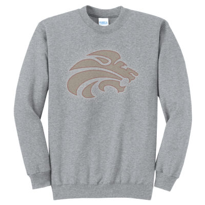 Mascot with Optional Sleeve - Core Fleece Crewneck Sweatshirt Thumbnail